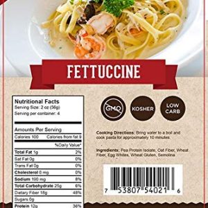 Great Low Carb Bread Company - Fettuccine Pasta, 8 ounces